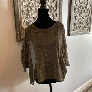 Miami Sheer Green Blouse